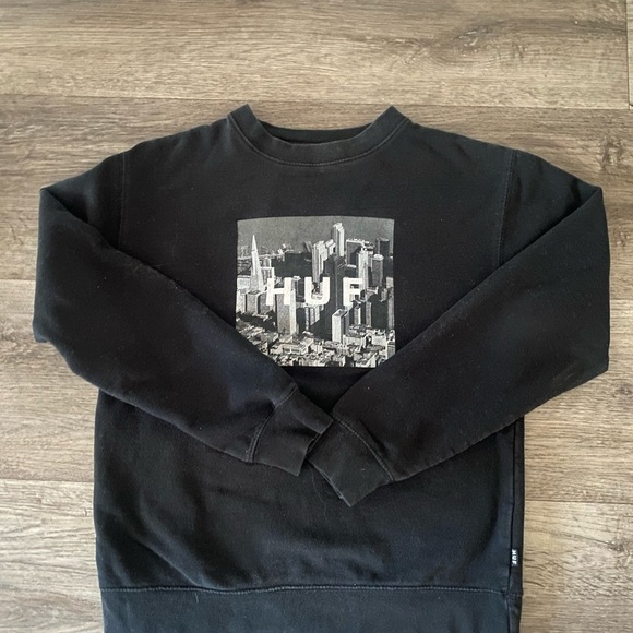 HUF Worldwide Black Box City Sweatshirt S Unisex - Picture 4 of 4